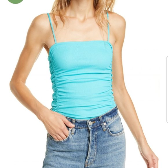 Free People On Your Side Ribbed Tank Bodysuit s - Picture 2 of 7